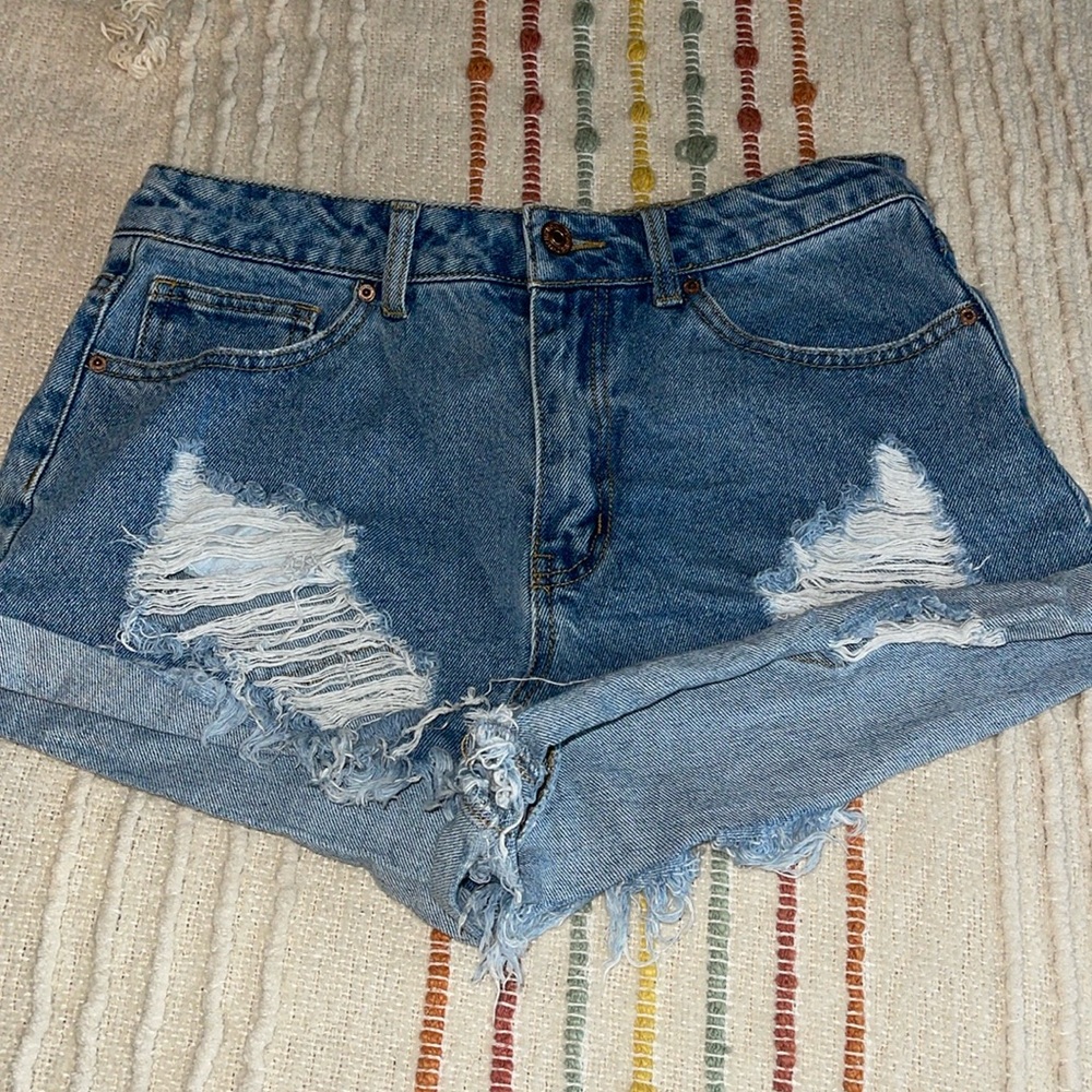 Denim shorts
